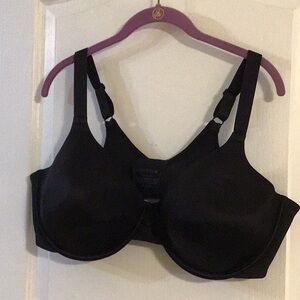 Vanity Fair Beauty Back Elegant Black Underwire Bra 44D